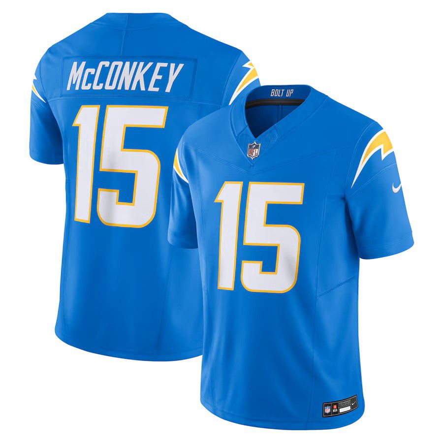 Men Los Angeles Chargers #15 Ladd McConkey 2025 Nike Powder Blue Team Vapor F.U.S.E. Limited NFL Jersey->arizona cardinals->NFL Jersey